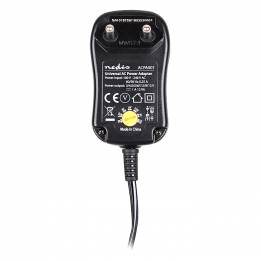 NEDIS ACPA001 Universal Τροφοδοτικό Switching 12W με Συμπαγή Σχεδιασμό Έξοδο 3-12V και Ενδεικτική Λυχνία LED  233-0059