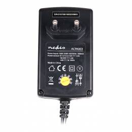 NEDIS ACPA003 Universal AC Power Adapter, 9.0/12/13.5/15/18/20/24 VDC, 1A - 1.5A 233-0061