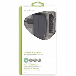 NEDIS ACPA007 Universal AC Power Adapter, 3/4.5/6/7.5/9/12 VDC, 2.25 A 233-0062
