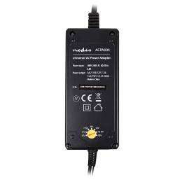 NEDIS ACPA004 Universal AC Power Adapter, 5/6/7.5/9/12/13.5/15 VDC, 2.4 A - 3.0 233-0063.