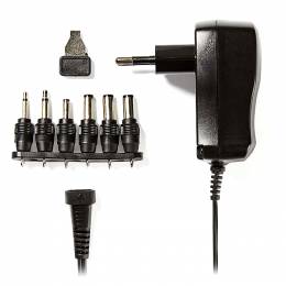 NEDIS ACPA006 Universal AC Power Adapter, 3/4.5/5/6/7.5/9/12 VDC, 0.6 A 233-0065