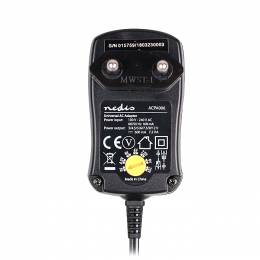 NEDIS ACPA006 Universal AC Power Adapter, 3/4.5/5/6/7.5/9/12 VDC, 0.6 A 233-0065
