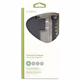 NEDIS ACPA011 Universal AC Power Adapter, 5 VDC, 2.5 A USB 233-0068