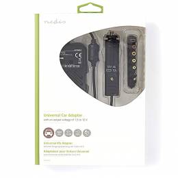 NEDIS ACPA010.Universal τροφοδοτικό αυτοκινήτου 36W switching, με συμπαγή σχεδιασμό, έξοδο 1.5-12V και ενδεικτική λυχνία LED.