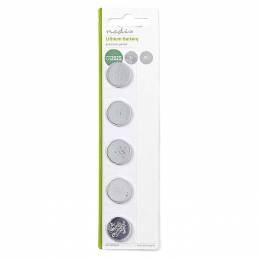 NEDIS BALCR20255BL Lithium Button Cell Battery CR2025, 3 V, 5 pieces, Blister 233-0133