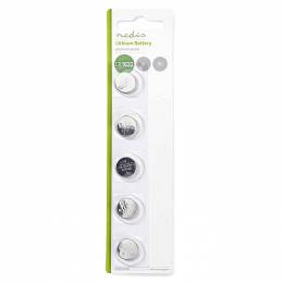 NEDIS BALCR16325BL Lithium Button Cell Battery CR1632, 3V, 5 pieces, Blister 233-0138