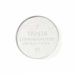 NEDIS BALCR24305BL Lithium Button Cell Battery CR2430, 3V, 5 pieces, Blister 233-0139