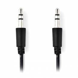 NEDIS CAGP22005BK10 Stereo Audio Cable 3.5 mm Male Slim - 3.5 mm Male Slim. 1m,
