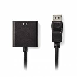 NEDIS CCGP37350BK02 DisplayPort - VGA Cable, DisplayPort Male - VGA Female, 0.2m