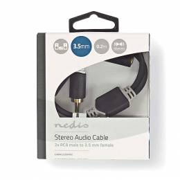 Nedis Cable 3.5mm female - RCA male 0.2m (CABW22255AT02)