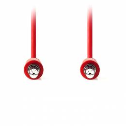 NEDIS CAGP22005RD10 Stereo Audio Cable, 3.5 mm Male - 3.5 mm Male, 1m, Red