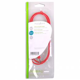NEDIS CAGP22005RD10 Stereo Audio Cable, 3.5 mm Male - 3.5 mm Male, 1m, Red