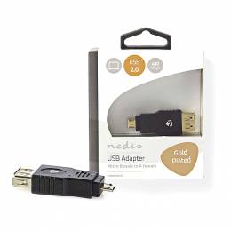 NEDIS CCBW60901AT USB 2.0 Adapter, Micro B Male - A Female