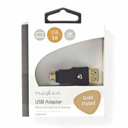 NEDIS CCBW60901AT USB 2.0 Adapter, Micro B Male - A Female