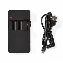 Universal φορτιστής για 2 μπαταρίες AA ή AAA (Ni-MH / Ni-Cd) και φορτιστής USB.