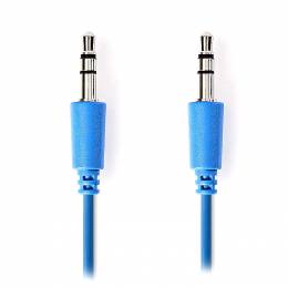 NEDIS CAGP22005BU10 Stereo Audio Cable, 3.5 mm Male - 3.5 mm Male, 1m, blue