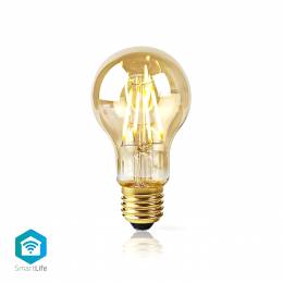 Wi-Fi έξυπνη λάμπα Filament Retro LED, E27, A60, 5W, 500lm NEDIS WIFILF10GDA60