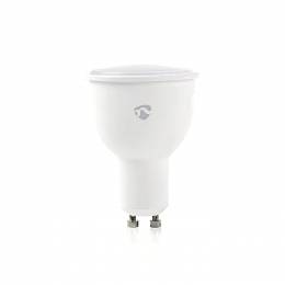 Wi-Fi έξυπνη λάμπα LED σε RGB και θερμό λευκό, GU10, 4,5W, 380lm NEDIS WIFILC10WTGU10