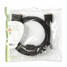 Καλώδιο DVI-A 12+5p αρσ. - VGA αρσ. 2m. NEDIS CCGP32100BK 2m