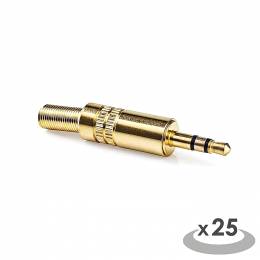 NEDIS CAVC22900GD Jack Connector Stereo 3.5 mm Male 25 pieces Gold