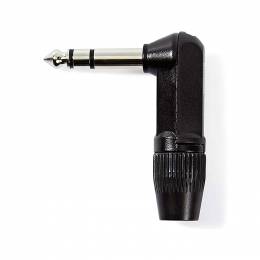 NEDIS COTP23903BK Audio Connector Stereo 6.35 mm Male Angled Black