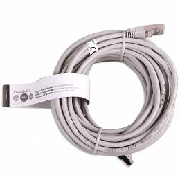 NEDIS Καλώδιο δικτύου CAT5e, F/UTP, 10m σε γκρι χρώμα CCGT85110GY100