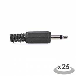 NEDIS CAVC22900BK Jack Connector Stereo 3.5 mm Male 25 pieces Black