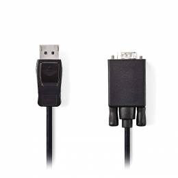 Καλώδιο εικόνας NEDIS CCGP37300BK20 DisplayPort αρσενικό σε VGA αρσενικό 2.00m