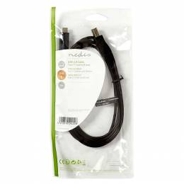 NEDIS CCGP60650BK20 USB 2.0 Cable Type-C Male - B Male 2.0 m Black