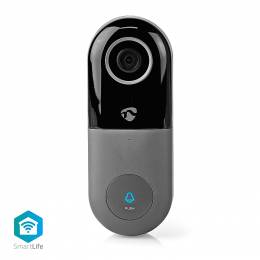 NEDIS WIFICDP10GY Wi-Fi Smart Video Doorbell App Control microSD Slot HD 720p 233-0946