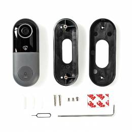 NEDIS WIFICDP10GY Wi-Fi Smart Video Doorbell App Control microSD Slot HD 720p 233-0946