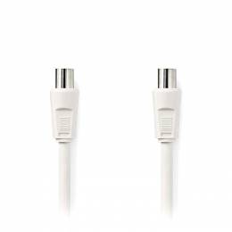 NEDIS CSGP40000WT50. Καλώδιο RF αρσ. - RF θηλ. 90dB 5.0m, λευκό