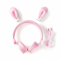 NEDIS HPWD4000PK Wired Headphones 1.2m Round Cable On-Ear Detachable Magnetic Ea 233-1194