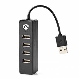 NEDIS UHUBU2420BK USB Hub 4-Port USB 2.0 Black