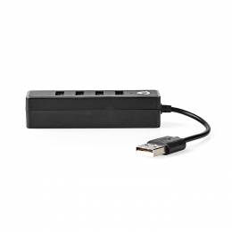 NEDIS UHUBU2420BK USB Hub 4-Port USB 2.0 Black