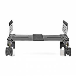 NEDIS ERGOCSTD200BK Computer Trolley Adjustable Width 4 Caster Wheels Black 233-1404
