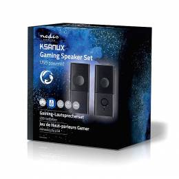 NEDIS GSPR10020BK Gaming Speakers 2.0 USB powered 3.5mm jack 18 W