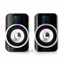 NEDIS GSPR20020BK Gaming Speakers 2.0 RGB USB powered 3.5mm jack 30 W