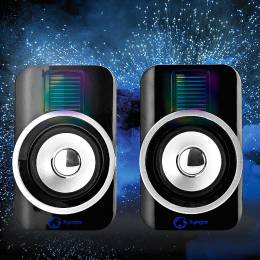 NEDIS GSPR20020BK Gaming Speakers 2.0 RGB USB powered 3.5mm jack 30 W