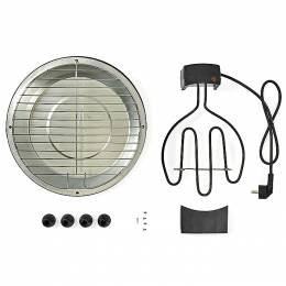 NEDIS BBQE112BK Ηλεκτρική επιτραπέζια ψηστιέρα BBQ, 1250W.