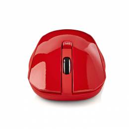 NEDIS MSWS400RD Wireless Mouse 800 / 1200 / 1600 DPI 3-Button Red 233-1634