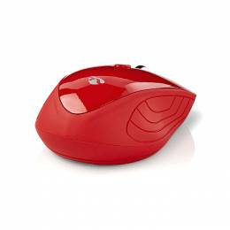 NEDIS MSWS400RD Wireless Mouse 800 / 1200 / 1600 DPI 3-Button Red 233-1634