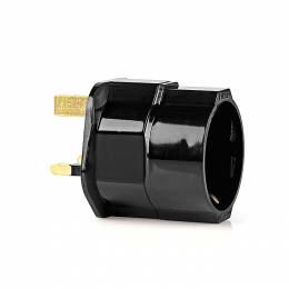 NEDIS TRAV01BL  Αντάπτορας πρίζας, 3 pin (αγγλικό) σε schuko.