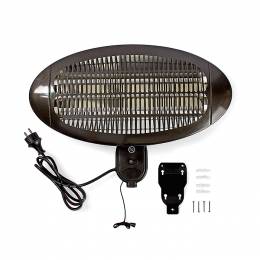 NEDIS HTPA110EBK Patio Heater Wall Mounting 650 / 1300 / 2000 W IP34