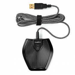 NEDIS MICCU100BK Wired Microphone Conference Mute Button USB