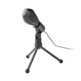 NEDIS MICTU100BK Wired Microphone Dual Condenser With Tripod USB 233-1803