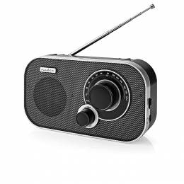 NEDIS RDFM1320SI FM Radio 1.5 W Carrying Handle Silver / Black 233-1889