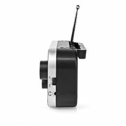 NEDIS RDFM1320SI FM Radio 1.5 W Carrying Handle Silver / Black 233-1889