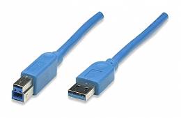 Manhattan καλώδιο USB 3.0 A σε USB 3.0 B M/M 2m