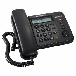Ενσύρματο Τηλέφωνο Panasonic KX-TS580EX2B Μαύρο